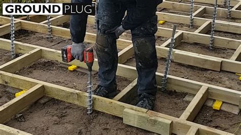 secure deck footings without digging